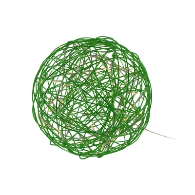 STAR TRADING LED 3D designový míč Galax Fun, Ø 30 cm, zelený