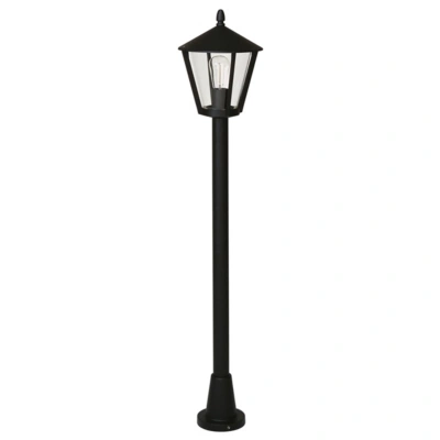 Albert Leuchten Stožárové svítidlo 677 ve venkovském stylu, černá