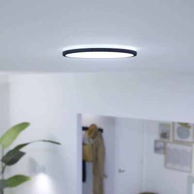 WiZ WiZ SuperSlim LED stropní svítidlo CCT Ø29cm černé