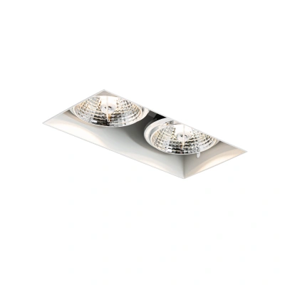 Moderní vestavné bodové svítidlo bílé GU10 AR70 bez ozdobného 2-světla - Oneon