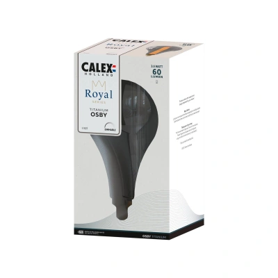 Calex Calex Royal Osby LED E27 3,5W 2 000K dim kouřová