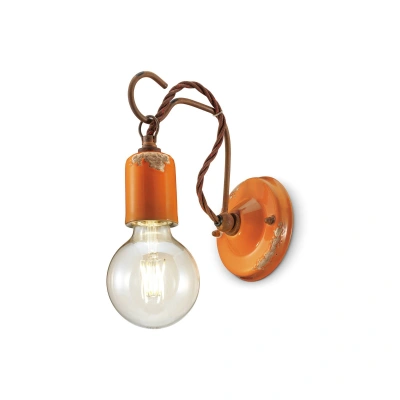 Ferroluce C665 nástěnné svítidlo ve vintage stylu, oranžové