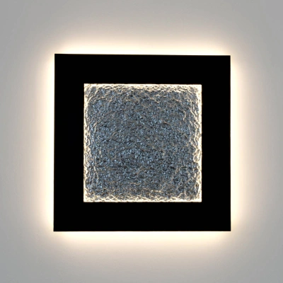 Holländer Nástěnné svítidlo Plenilunio Eclipse LED, hnědá/stříbrná barva, 80 cm