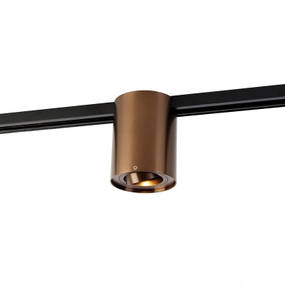 Moderní 1-fázový kolejnicový reflektor tmavě bronzový - Rondoo Up